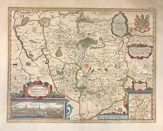 Mercator Gerard - Hondius Jodocus Osnabrugensis Episcopatus 1638 Amsterdam